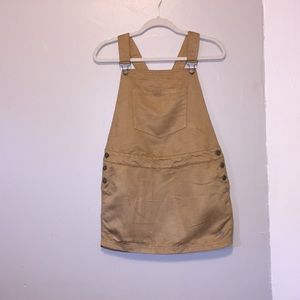 Roxy suede overall dress